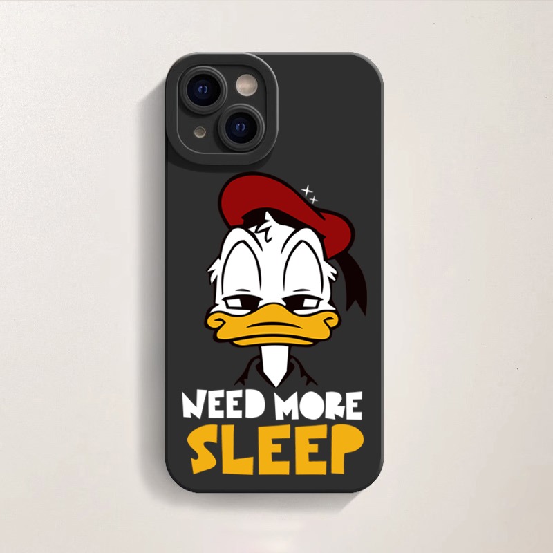 Sleepy Duck Cartoon Vibe Silicone Case for Apple iPhone Series – view 2