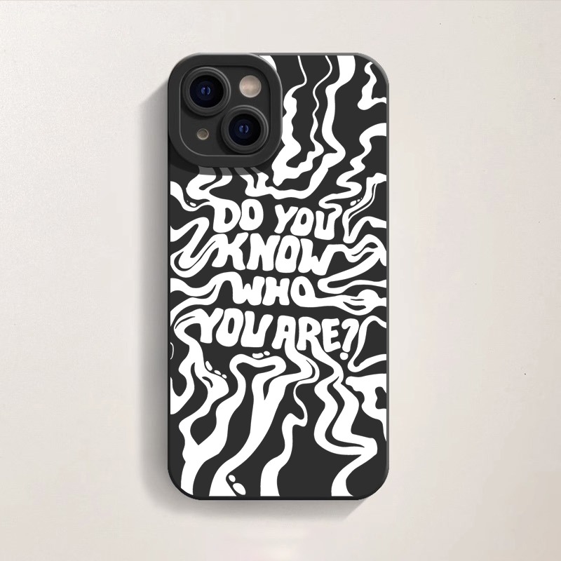 Abstract Identity Vibes Silicone Case for Apple iPhone Series – view 2