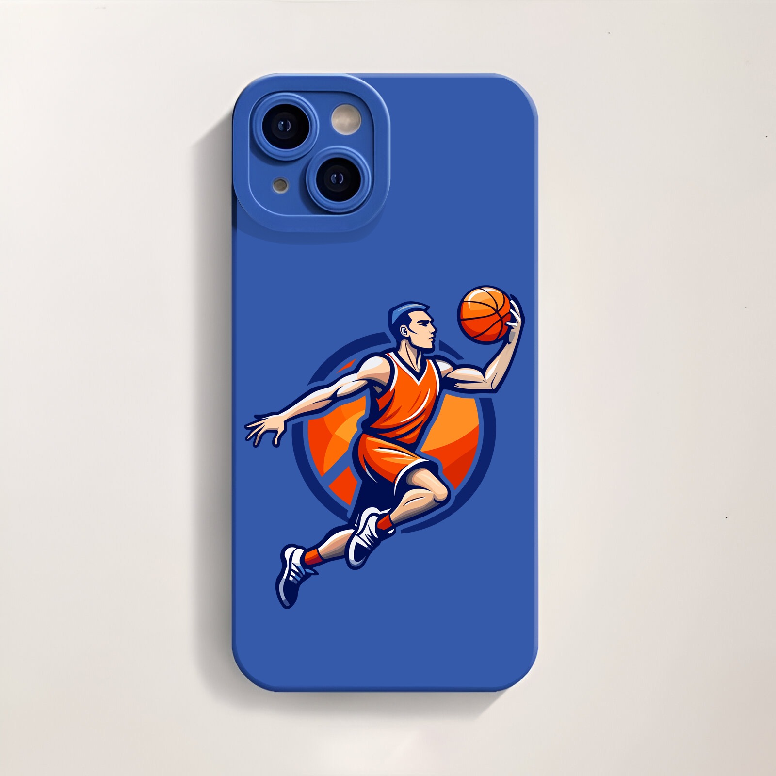 Dynamic Dunk Basketball Art Silicone Case for Apple iPhone Series – view 4