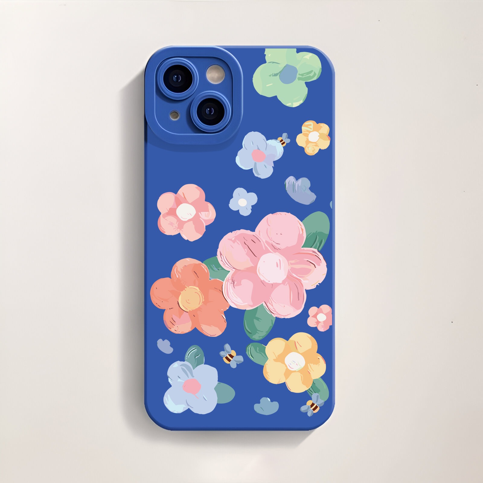 Vintage Floral Bliss Silicone Case for Apple iPhone Series – view 3