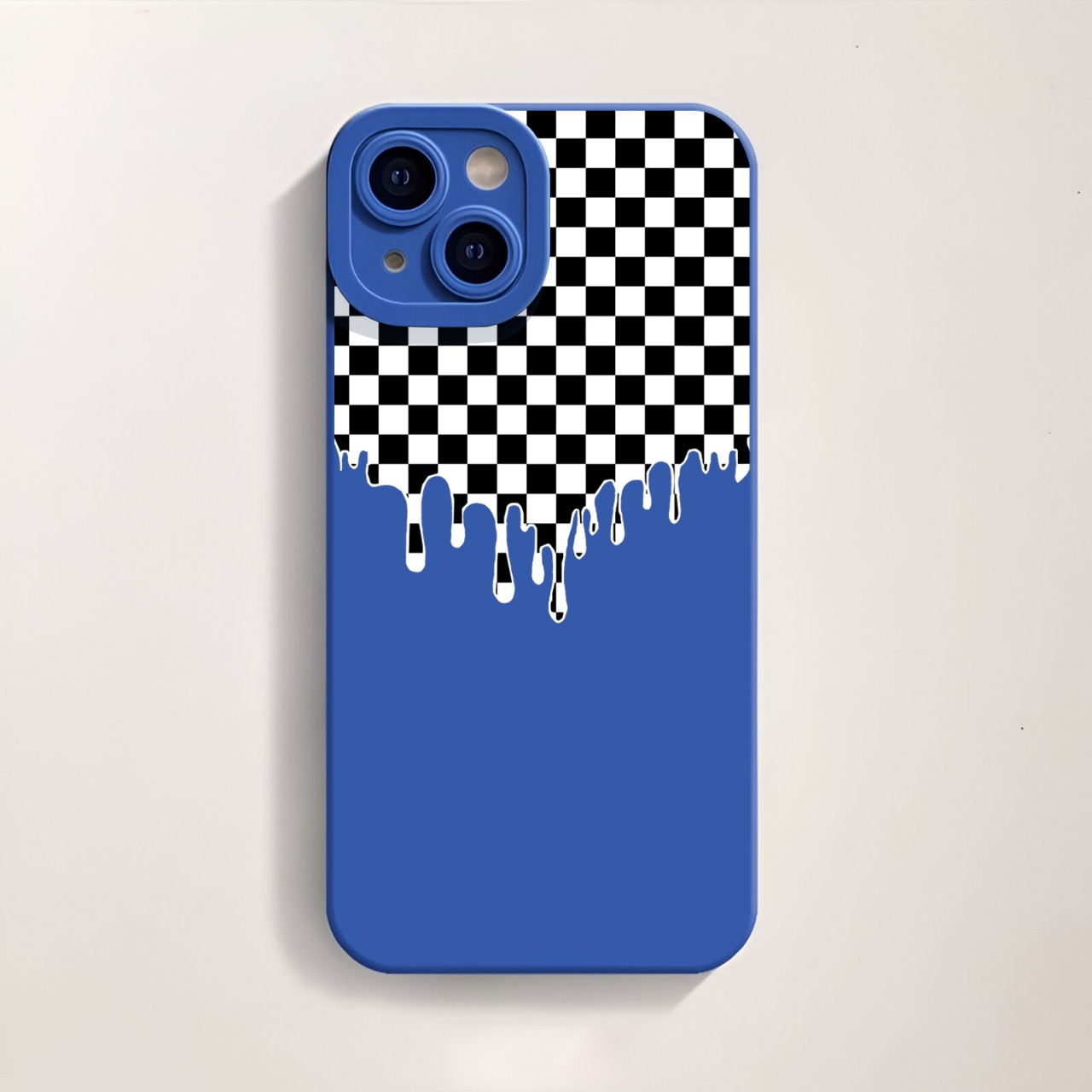 Dripping Checkered Wonderland Silicone Case for Apple iPhone Series – view 4