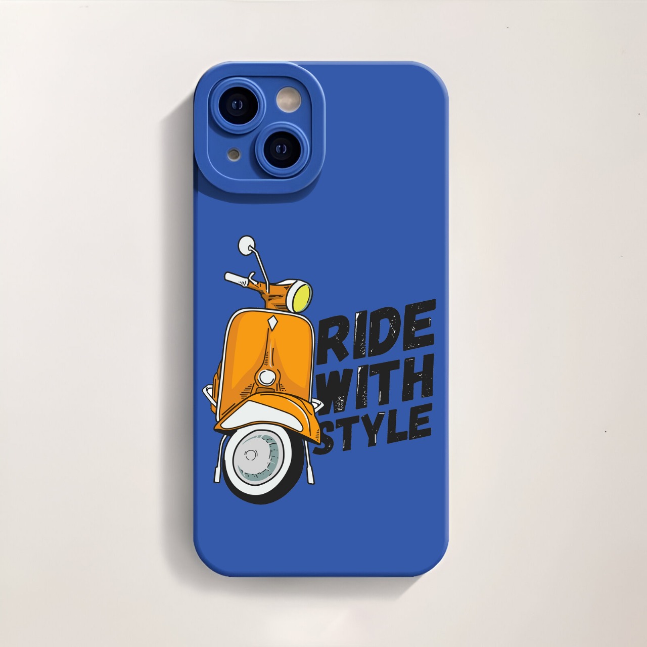 Retro Scooter Adventure Silicone Case for Apple iPhone Series – view 2