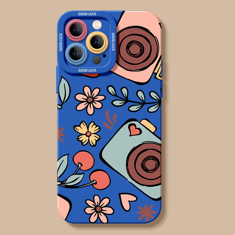 Cherry Blossom Camera Art Silicone Case for Apple iPhone Series – view 4