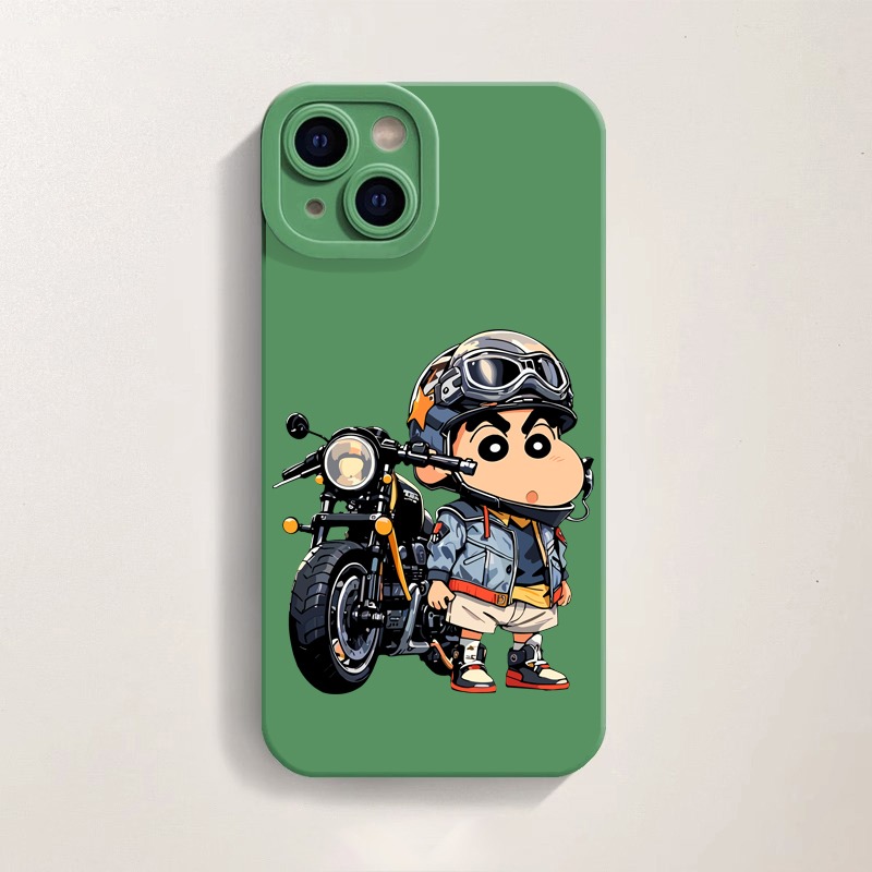 Cartoon Biker Adventure Silicone Case for Apple iPhone Series – view 5