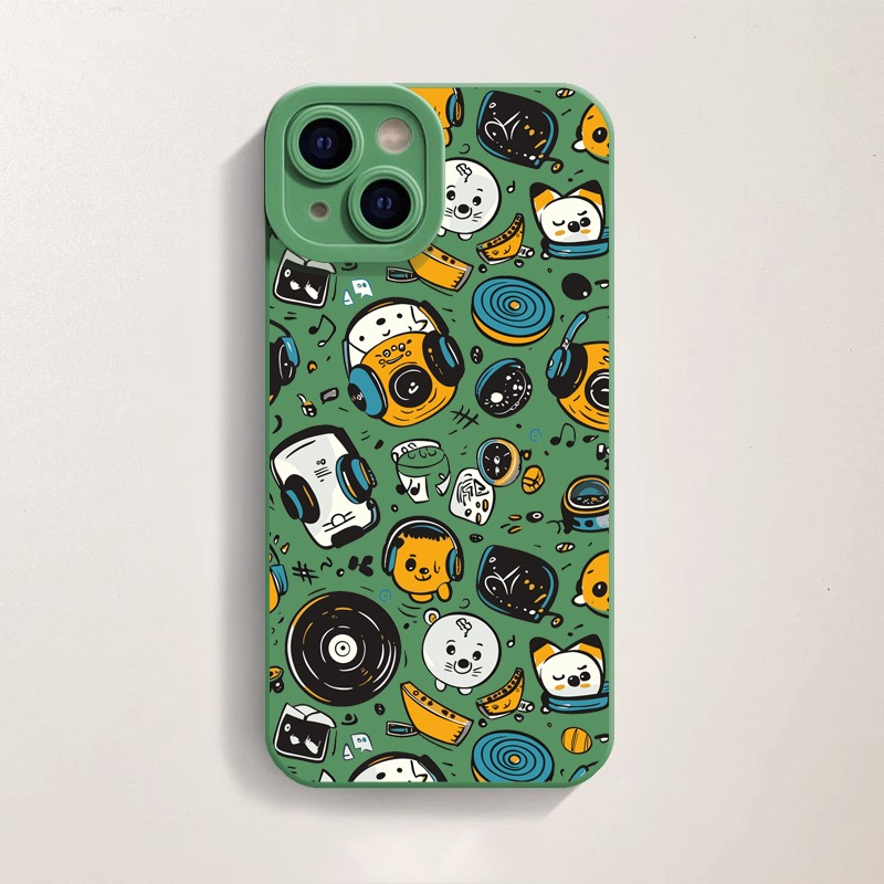 Groovy Beats Doodle Art Silicone Case for Apple iPhone Series – view 3
