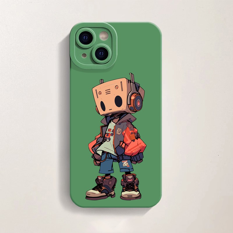 Retro Robot Streetwear Silicone Case for Apple iPhone Series – view 4