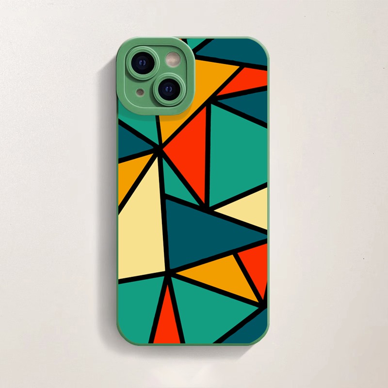 Vibrant Geometric Kaleidoscope Silicone Case for Apple iPhone Series – view 2