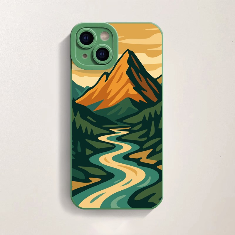 Golden Mountain Vista Silicone Case for Apple iPhone Series – view 2