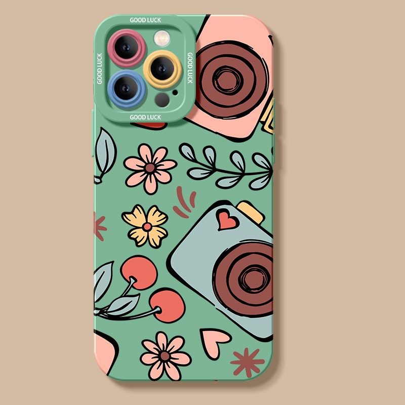 Cherry Blossom Camera Art Silicone Case for Apple iPhone Series – view 2