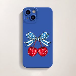 Pop Star Cherry Silicone Case for Apple iPhone Series