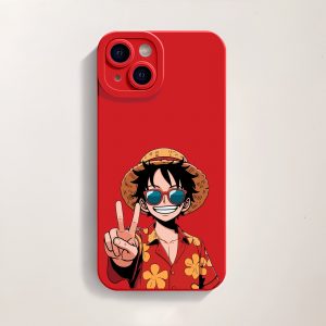 Playful Pirate Straw Hat Silicone Case for Apple iPhone Series