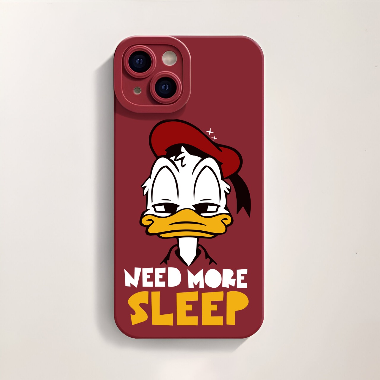 Sleepy Duck Cartoon Vibe Silicone Case for Apple iPhone Series – view 4