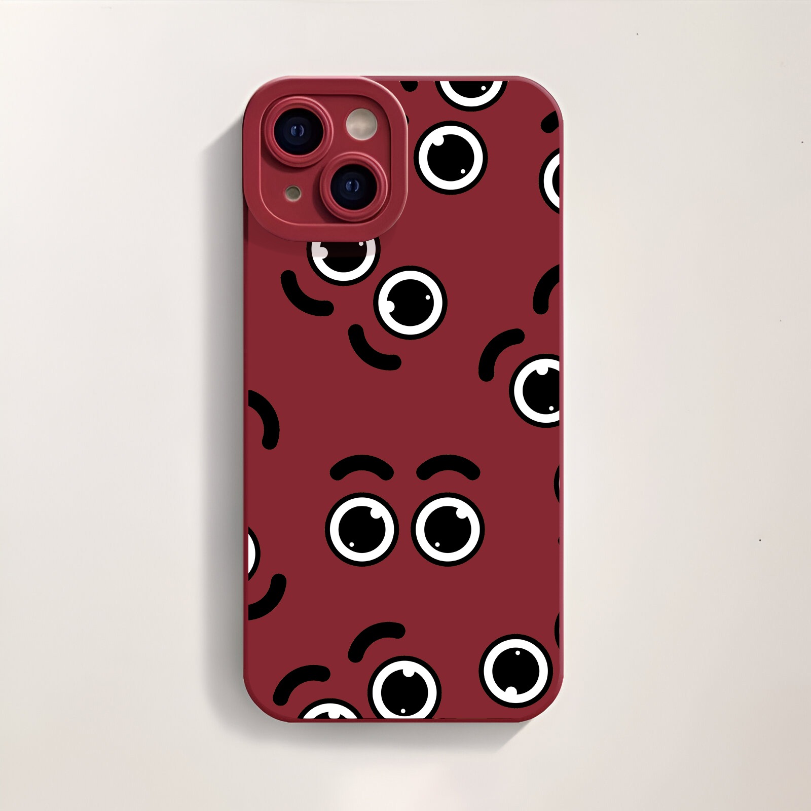 Playful Eye Pattern Silicone Case for Apple iPhone Series – view 2