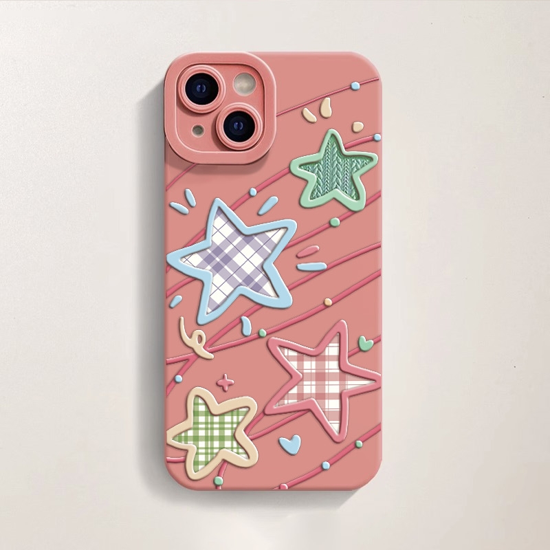 Plaid Stars and Stripes Silicone Case for Apple iPhone Series – view 4
