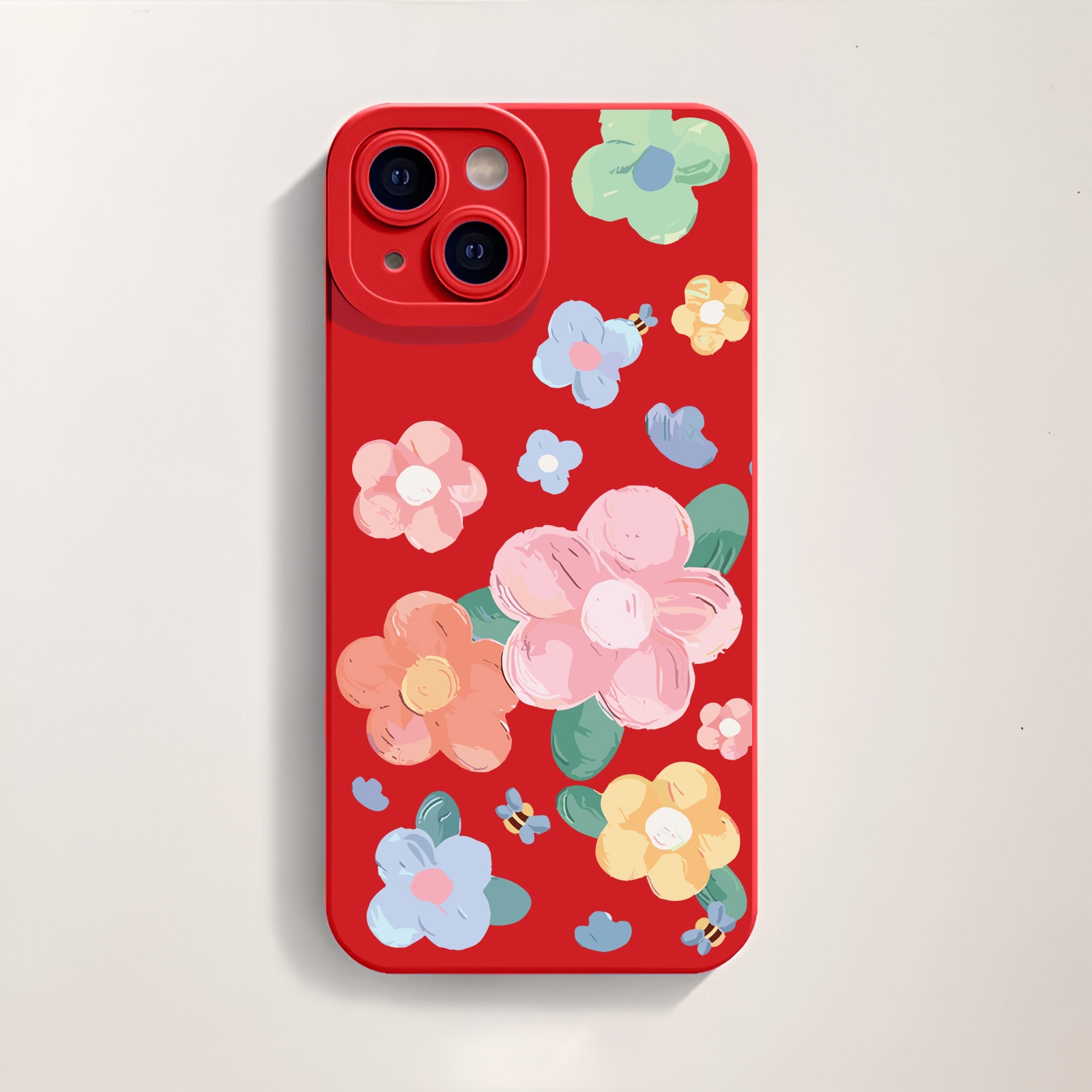 Vintage Floral Bliss Silicone Case for Apple iPhone Series – view 4