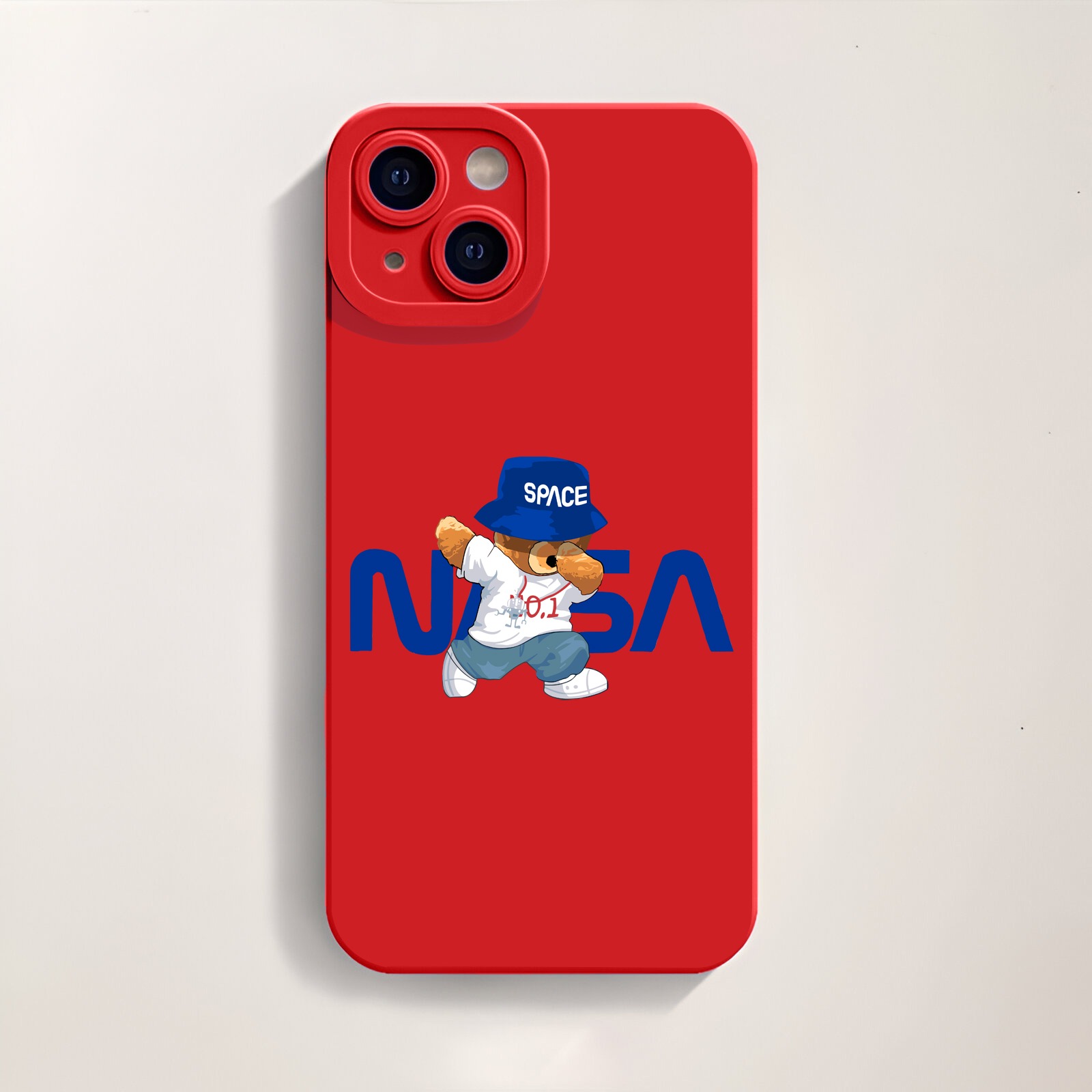 Astronaut Bear Adventure Silicone Case for Apple iPhone Series – view 3