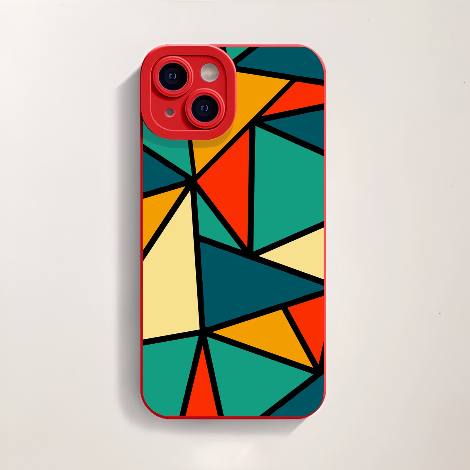 Vibrant Geometric Kaleidoscope Silicone Case for Apple iPhone Series – view 3