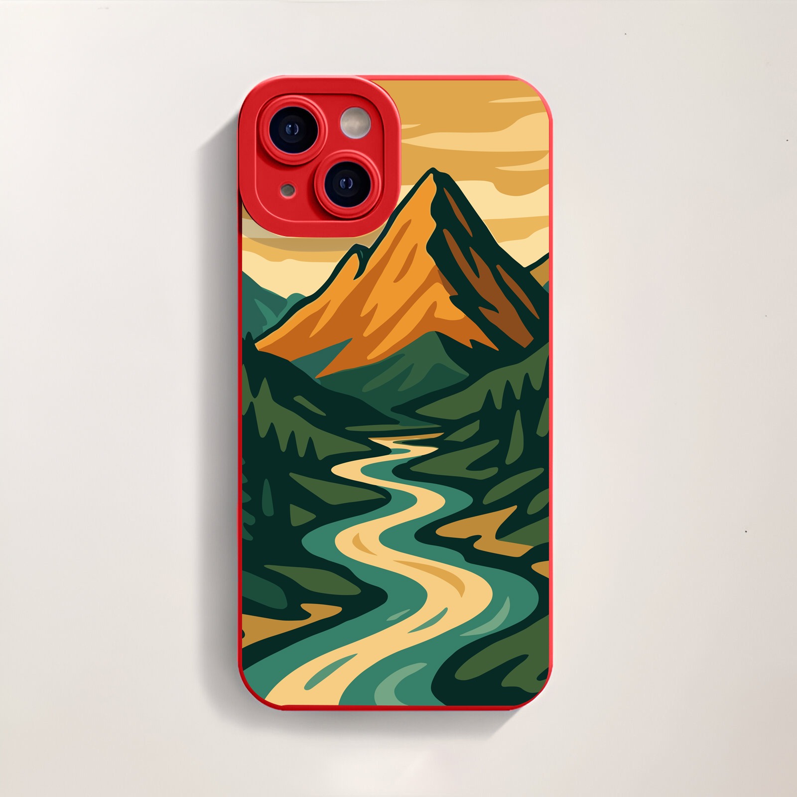 Golden Mountain Vista Silicone Case for Apple iPhone Series – view 3