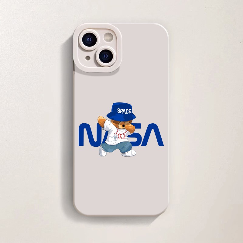 Astronaut Bear Adventure Silicone Case for Apple iPhone Series – view 4