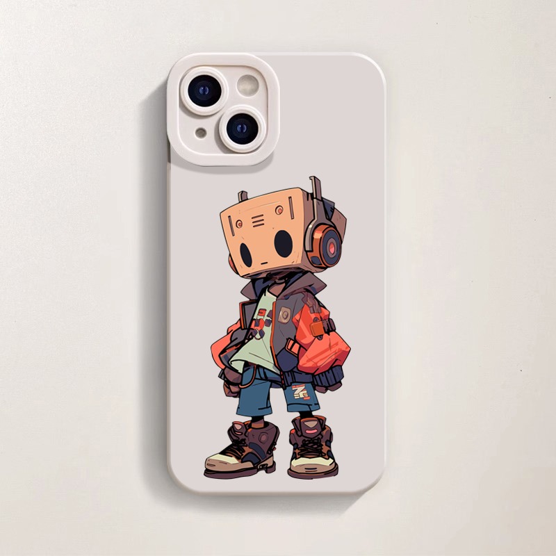 Retro Robot Streetwear Silicone Case for Apple iPhone Series – view 2