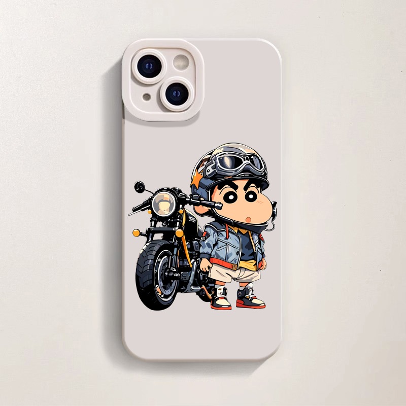 Cartoon Biker Adventure Silicone Case for Apple iPhone Series – view 2