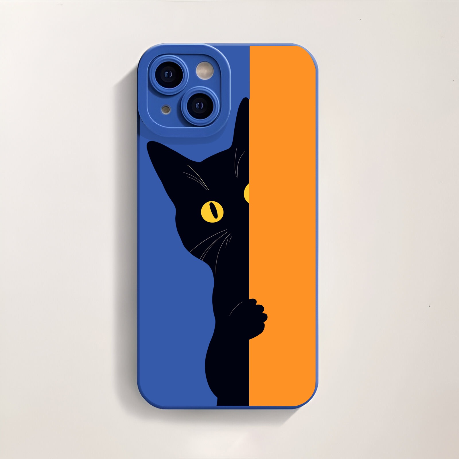 Peek-a-Boo Black Cat Charm Silicone Case for Apple iPhone Series – view 3