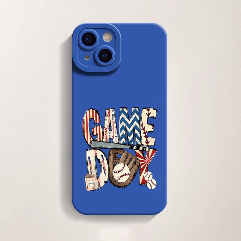 Game Day Baseball Vibes Silicone Case for Apple iPhone Series – view 3