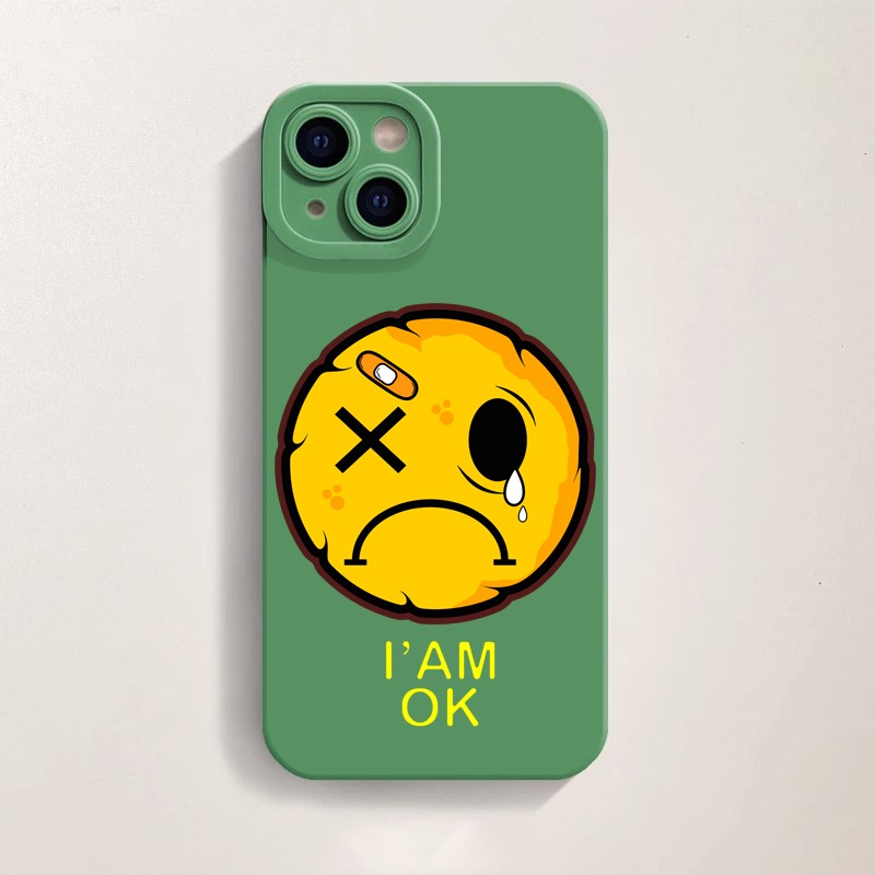 Ironic Smiley Expression Silicone Case for Apple iPhone Series – view 2