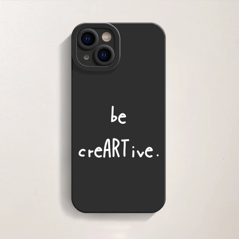 Be creARTive Typography Silicone Case for Apple iPhone Series – view 1