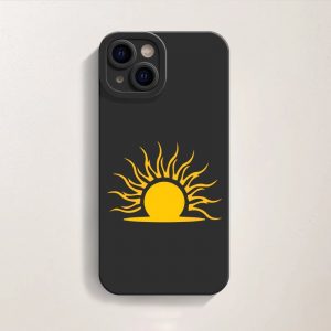 Golden Sunrise Art Silicone Case for Apple iPhone Series