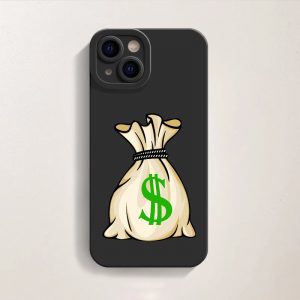 Money Bag Charm Silicone Case for Apple iPhone Series