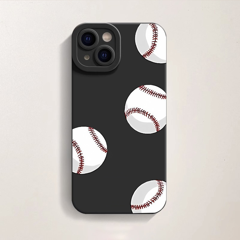 Home Run Hit Baseballs Silicone Case for Apple iPhone Series – view 1