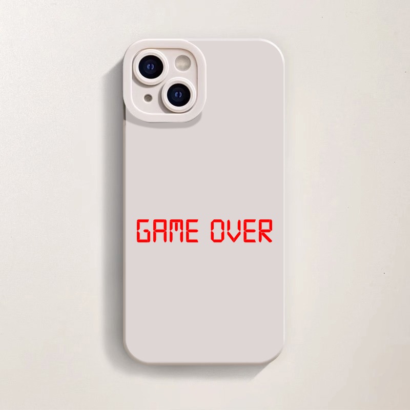 Retro Gamer 'Game Over' Silicone Case for Apple iPhone Series – view 1