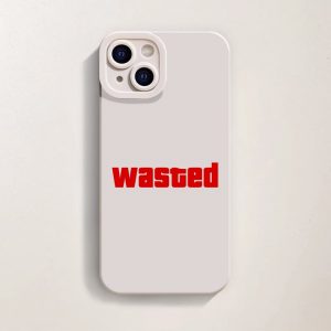 Wasted Vaporwave Vibe Silicone Case for Apple iPhone Series