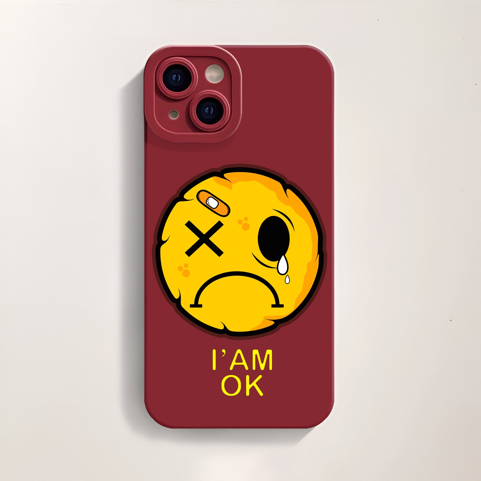 Ironic Smiley Expression Silicone Case for Apple iPhone Series – view 3