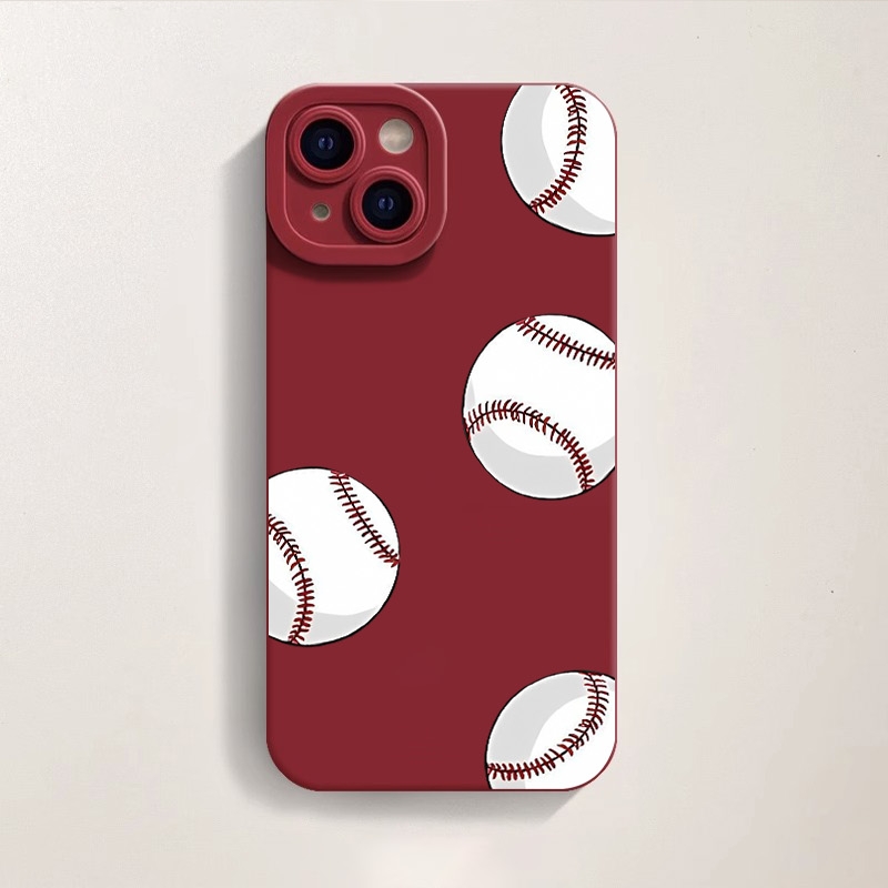 Home Run Hit Baseballs Silicone Case for Apple iPhone Series – view 2