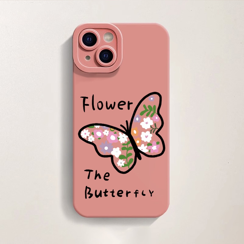 Floral Butterfly Garden Silicone Case for Apple iPhone Series – view 2
