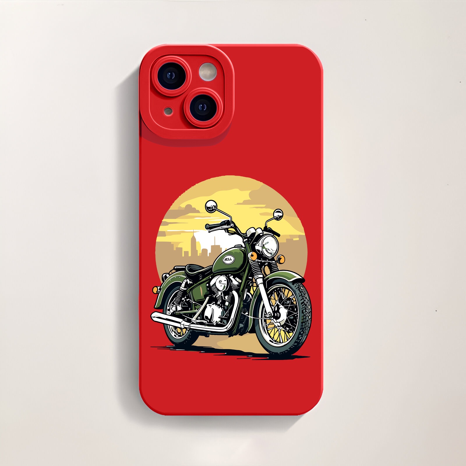 Vintage Ride Sunset Vibes Silicone Case for Apple iPhone Series – view 3