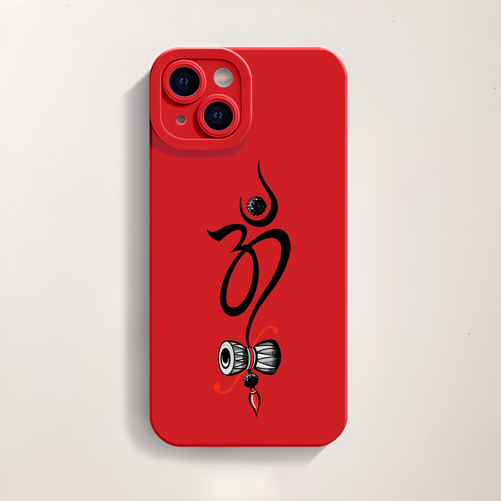 Sacred Symbol and Damru Art Silicone Case for Apple iPhone Series – view 3