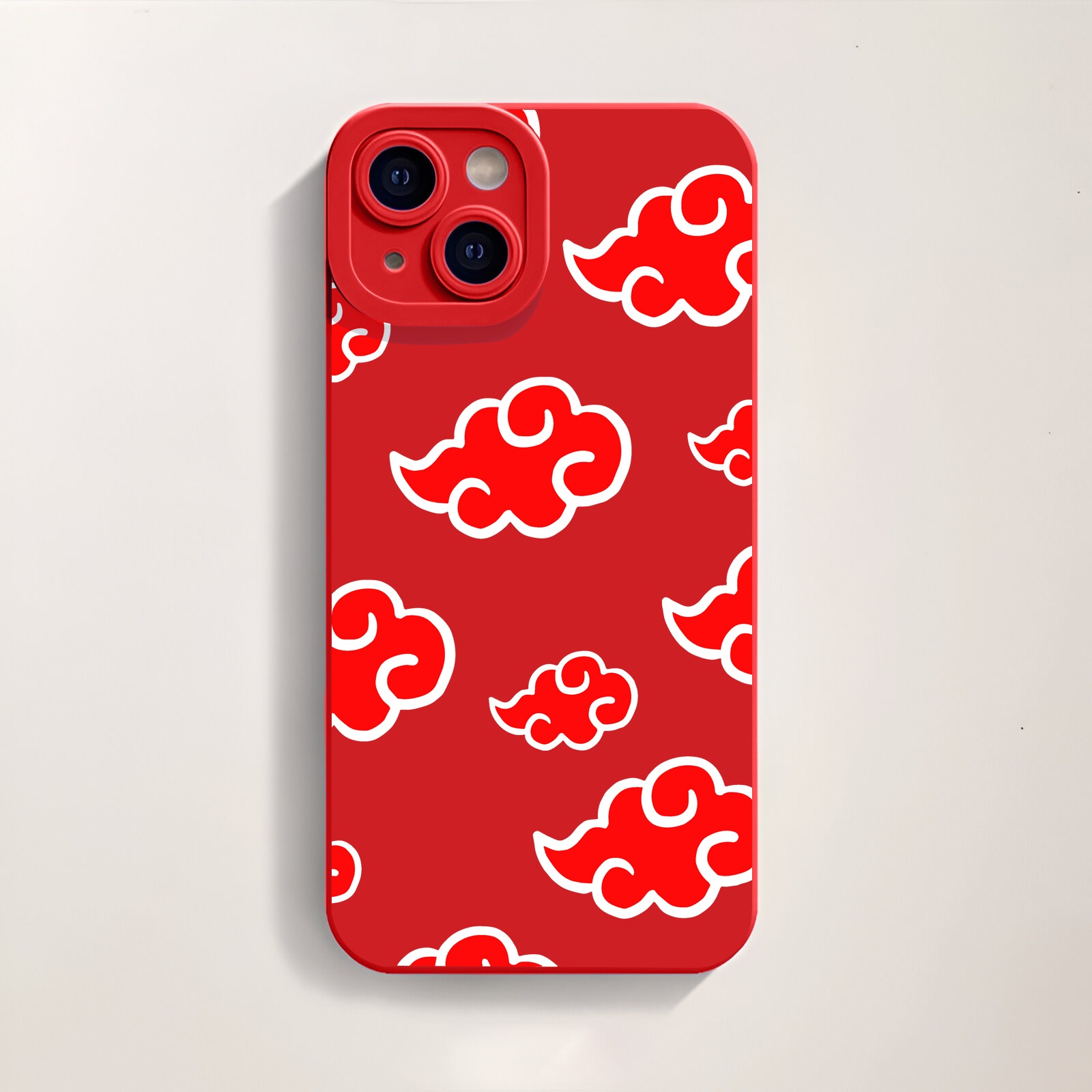 Red Cloud Pattern Silicone Case for Apple iPhone Series – view 4