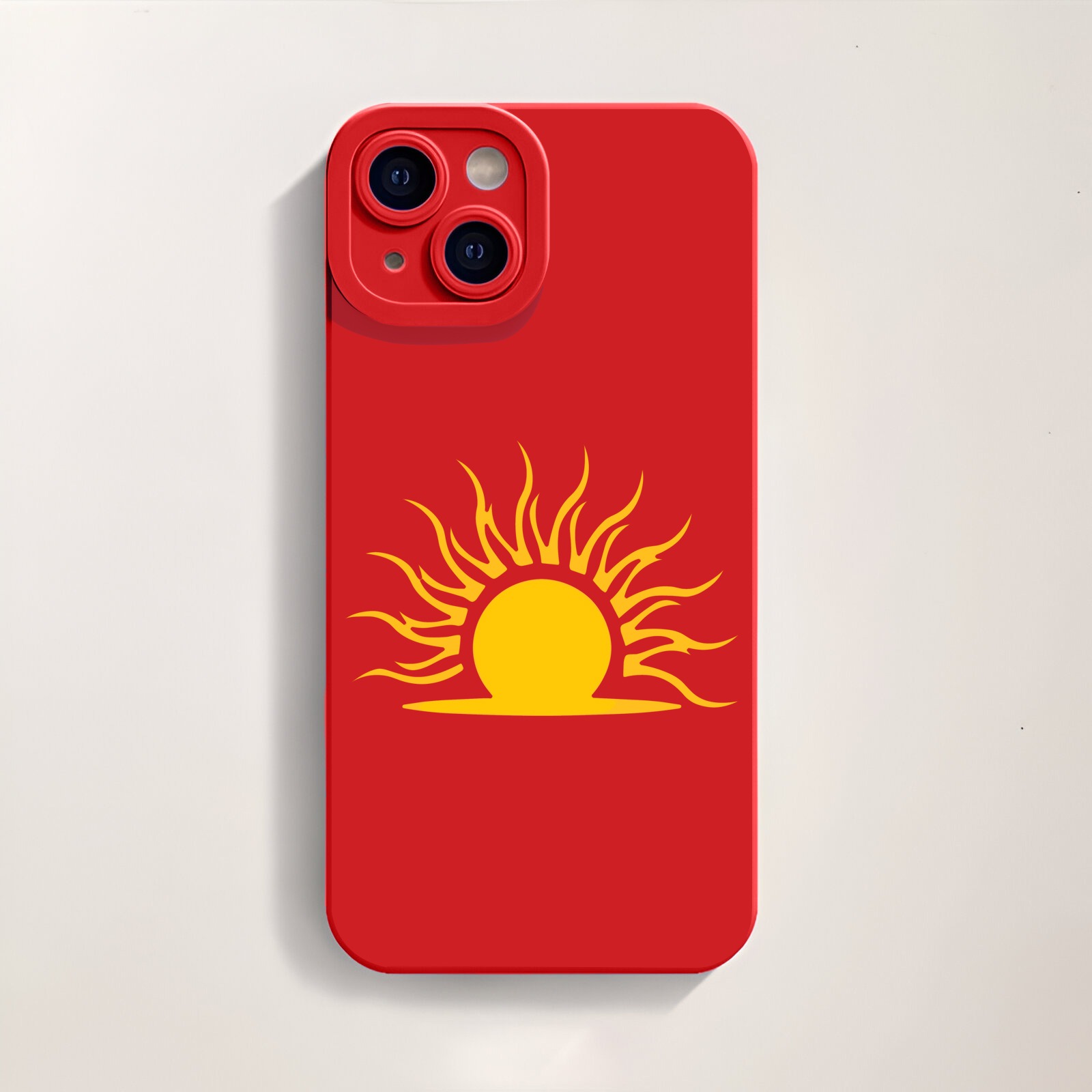 Golden Sunrise Art Silicone Case for Apple iPhone Series – view 3