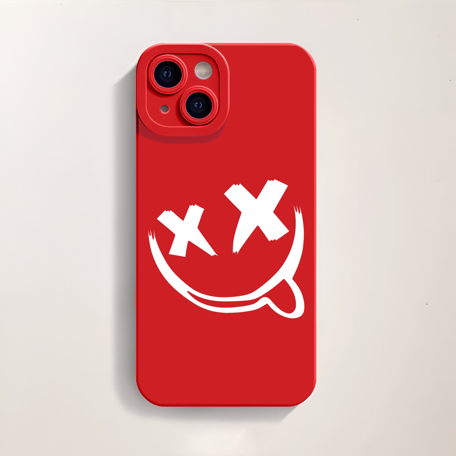 Edgy Smiley Face Silicone Case for Apple iPhone Series – view 2