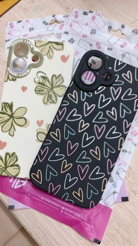 Click to view full screen Colorful Heartbeat Delight Silicone Case for Apple iPhone Series photo review