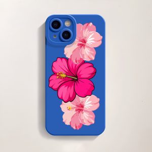 Tropical Floral Bliss Silicone Case for Apple iPhone Series