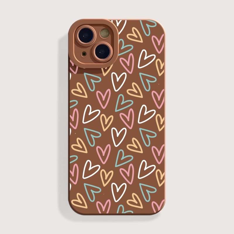 Colorful Heartbeat Delight Silicone Case for Apple iPhone Series – view 3