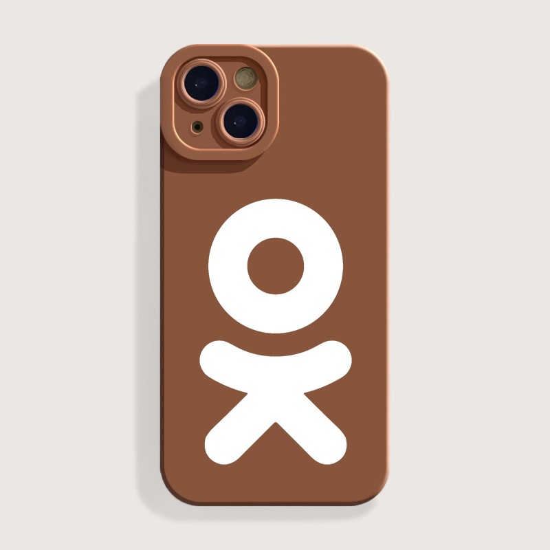Playful Monochrome 'OK' Silicone Case for Apple iPhone Series – view 3