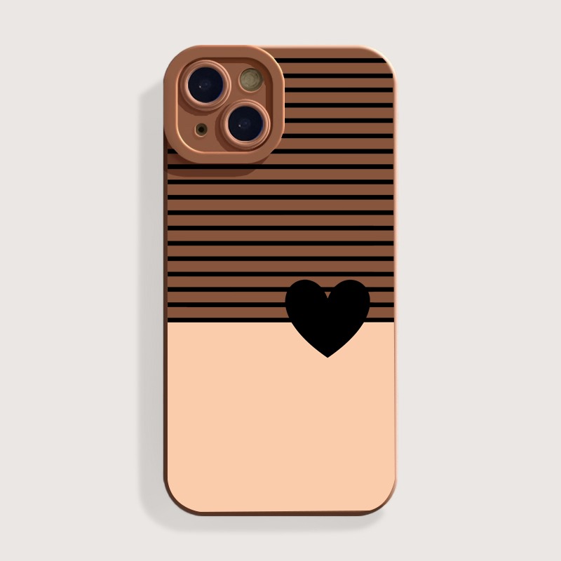 Heart & Stripes Elegance Silicone Case for Apple iPhone Series – view 4