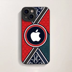 Bold Geometric Elegance Silicone Case for Apple iPhone Series