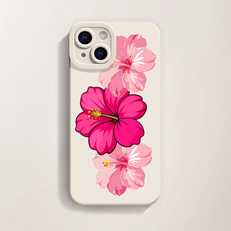 Tropical Floral Bliss Silicone Case for Apple iPhone Series – view 1