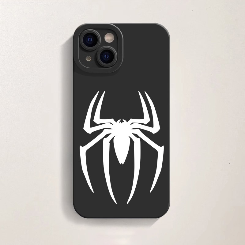 Spider Emblem Noir Silicone Case for Apple iPhone Series – view 1